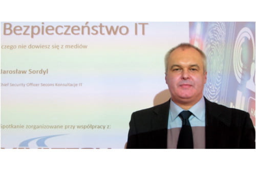 Jarosław Sordyl na prezentacji "Bezpieczeństwo IT". Spotkanie Vavatech o bezpieczeństwie systemów informatycznych.