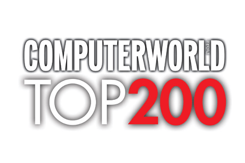 Logo Computerworld TOP 200. Wyróżnienie dla Vavatech za wzrost sprzedaży w kategorii firm tworzących systemy informatyczne.