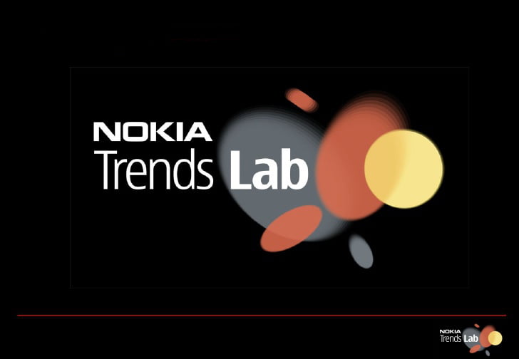 Logo Nokia Trends Lab. Grafika ilustrująca trendy w tworzeniu aplikacji mobilnych.