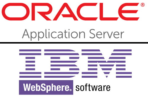 Loga Oracle Application Server i IBM WebSphere. Technologie, na których Vavatech realizuje dedykowane systemy w J2EE.