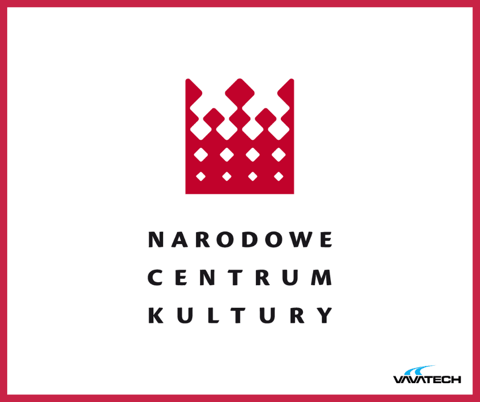 Logo Narodowego Centrum Kultury (NCK). Grafika do projektu Vavatech: rozwój Systemu Obsługi Programów (SOP), dedykowanego systemu.