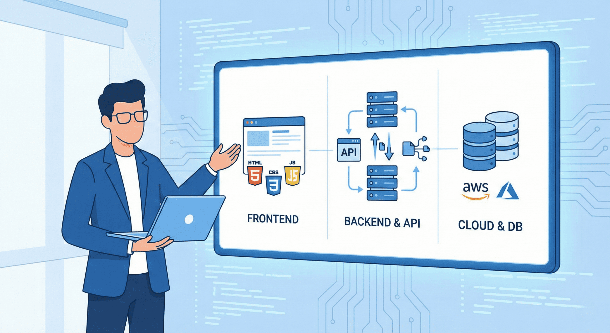 Technology in web applications - Frontend, Backend and Infrastructure